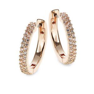 Kate Spade New York Pave Huggie Hoop Earrings